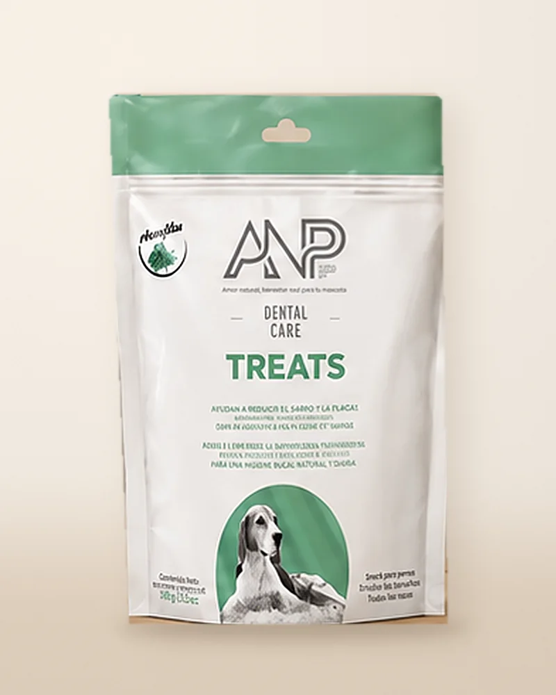 Bolsa de treats ANP Dental Care con franja verde